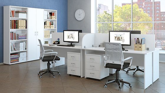 Мебель для офиса ясень Шимо светлый «TREND» - вид 1
