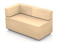 Модульный диван для офиса toform M2 unlimited space Конфигурация M2-2VD (Экокожа Oregon)