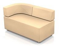 Модульный диван для офиса toform M2 unlimited space Конфигурация M2-2CD (Экокожа Oregon)