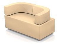 Модульный диван для офиса toform M2 unlimited space Конфигурация M2-2C (Экокожа Oregon)