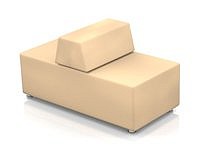 Модульный диван для офиса toform M2 unlimited space Конфигурация M2-2W (Экокожа Oregon)