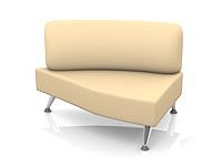 Модульный диван для офиса toform М23 fashion trends Конфигурация M23-2DL (экокожа Oregon)