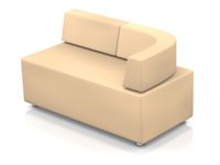 Модульный диван для офиса toform M2 unlimited space Конфигурация M2-2DC (экокожа Euroline P2)