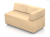 Модульный диван для офиса toform M2 unlimited space Конфигурация M2-2DV (экокожа Euroline P2)
