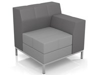 Модульный диван для офиса toform M9 style connection Конфигурация M9-1DR (экокожа Euroline P2)