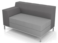 Модульный диван для офиса toform M9 style connection Конфигурация M9-2DL (экокожа Euroline P2)